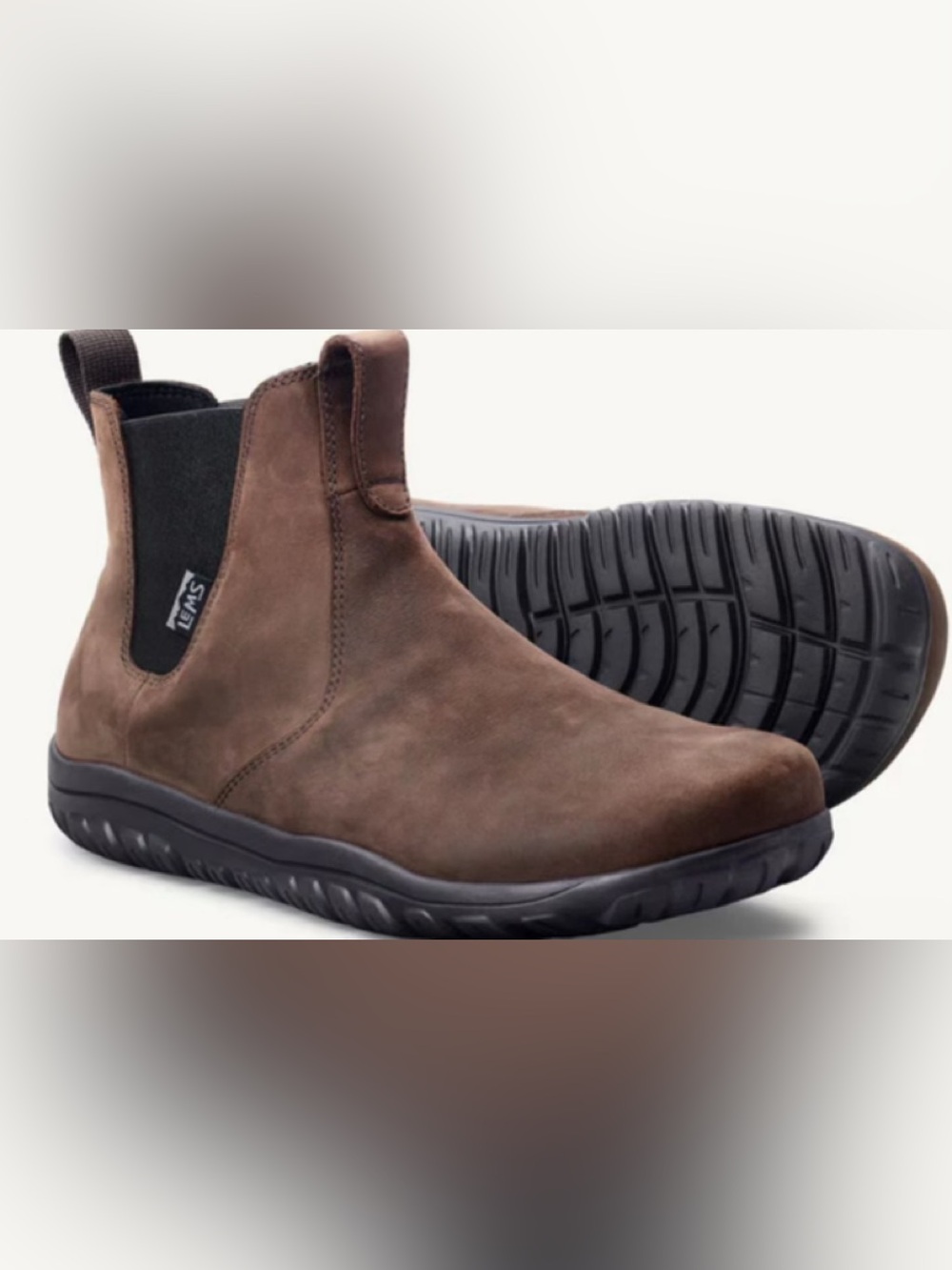 Woman’s Lems Barefoot Brown Chukka Boot — Elastic-Sided Casual Comfort